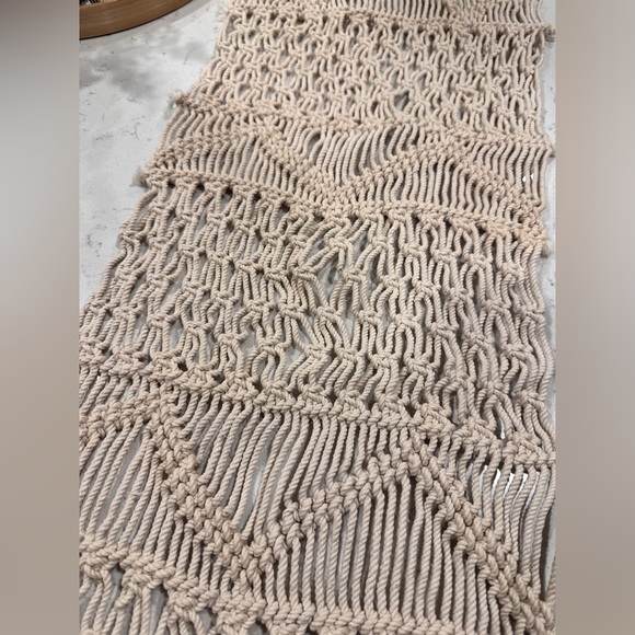 Handmade Macrame Table Runner - Picture 2 of 3